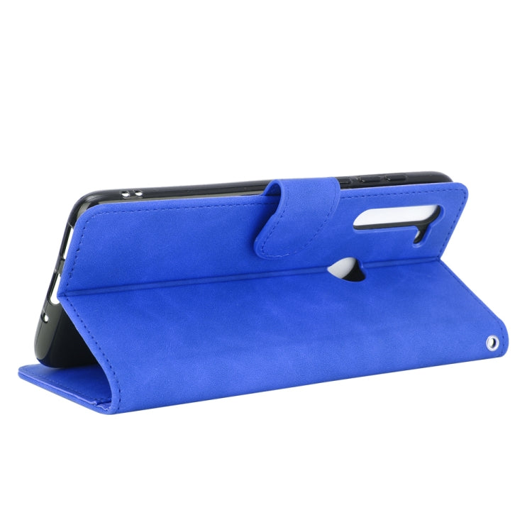 For Motorola Moto G8 Solid Color Skin Feel Magnetic Buckle Horizontal Flip Calf Texture PU Leather Case with Holder & Card Slots & Wallet