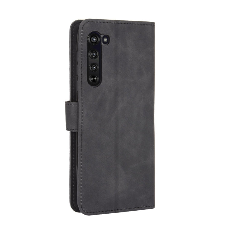 For Motorola Moto Edge Solid Color Skin Feel Magnetic Buckle Horizontal Flip Calf Texture PU Leather Case with Holder & Card Slots & Wallet