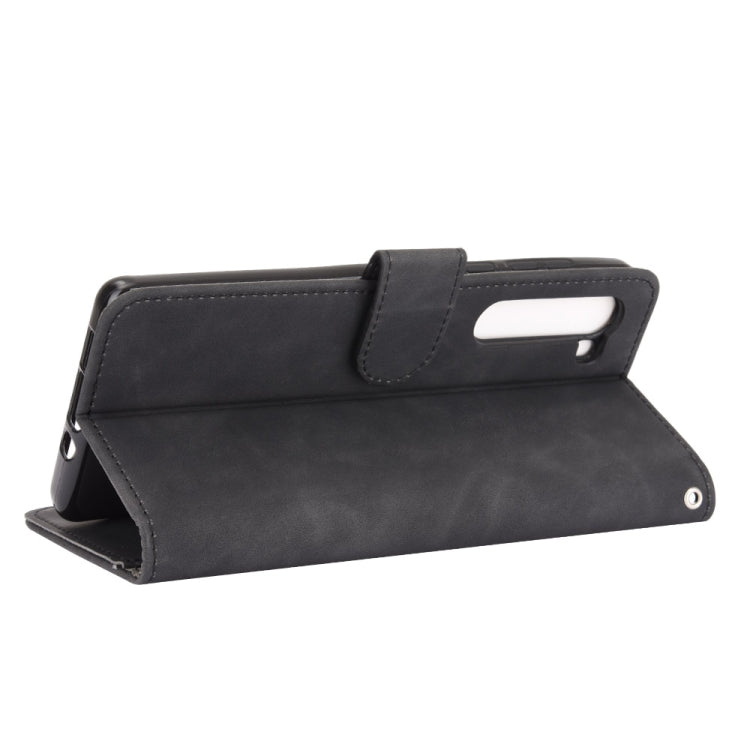 For Motorola Moto Edge Solid Color Skin Feel Magnetic Buckle Horizontal Flip Calf Texture PU Leather Case with Holder & Card Slots & Wallet