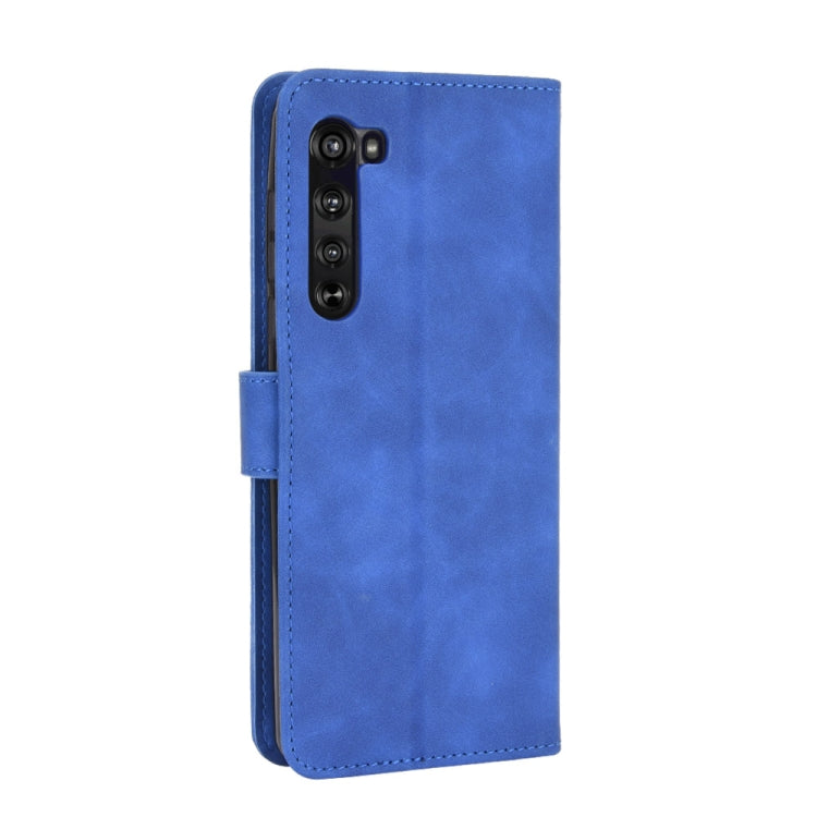 For Motorola Moto Edge Solid Color Skin Feel Magnetic Buckle Horizontal Flip Calf Texture PU Leather Case with Holder & Card Slots & Wallet