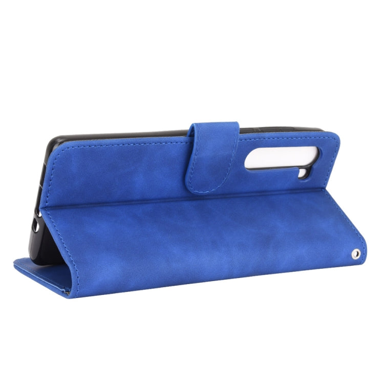 For Motorola Moto Edge Solid Color Skin Feel Magnetic Buckle Horizontal Flip Calf Texture PU Leather Case with Holder & Card Slots & Wallet