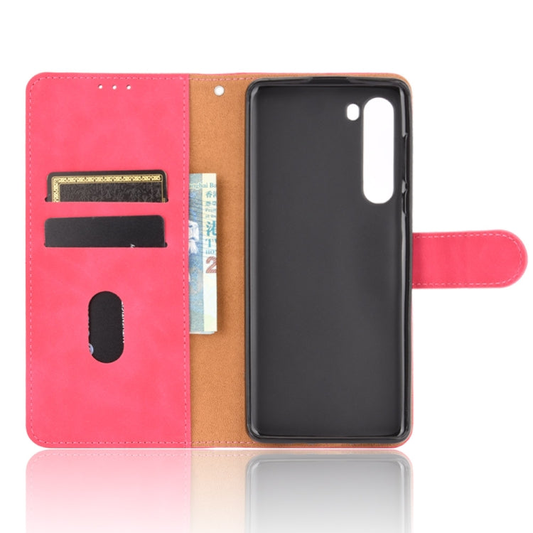 For Motorola Moto Edge Solid Color Skin Feel Magnetic Buckle Horizontal Flip Calf Texture PU Leather Case with Holder & Card Slots & Wallet
