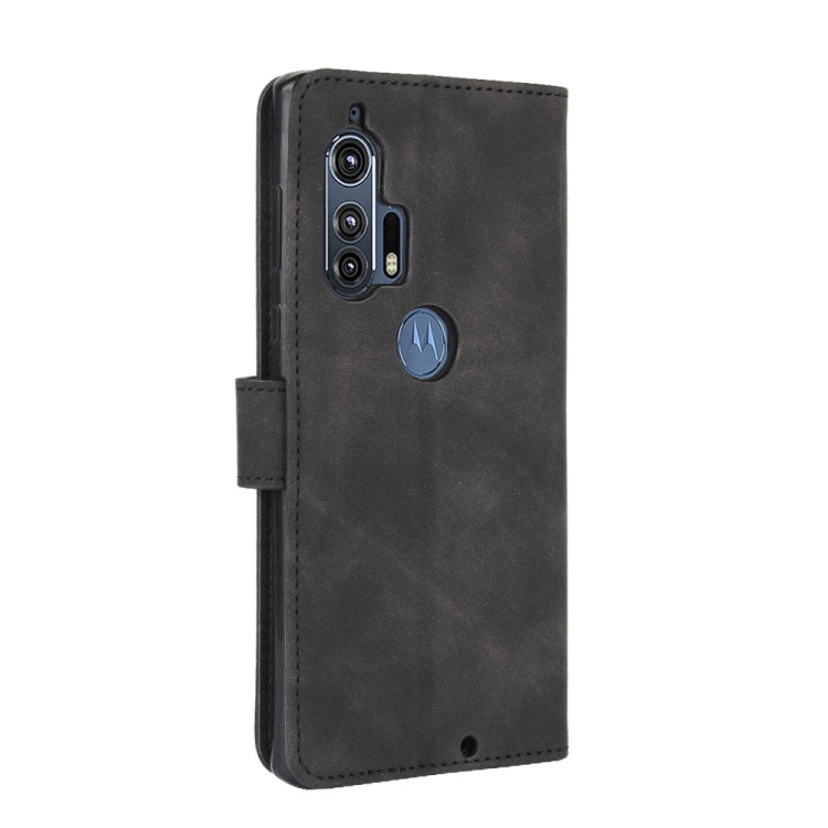 For Motorola Moto Edge Plus Solid Color Skin Feel Magnetic Buckle Horizontal Flip Calf Texture PU Leather Case with Holder & Card Slots & Wallet