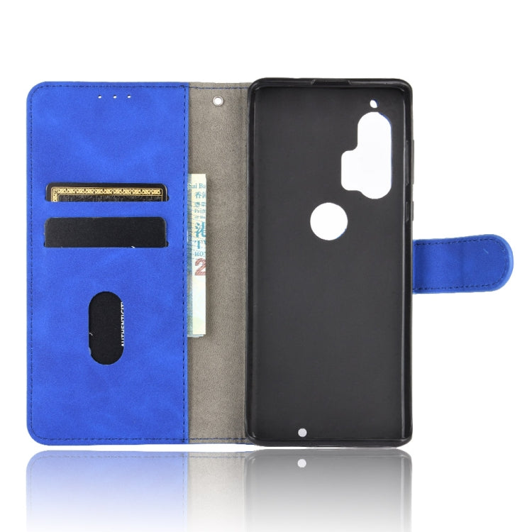 For Motorola Moto Edge Plus Solid Color Skin Feel Magnetic Buckle Horizontal Flip Calf Texture PU Leather Case with Holder & Card Slots & Wallet