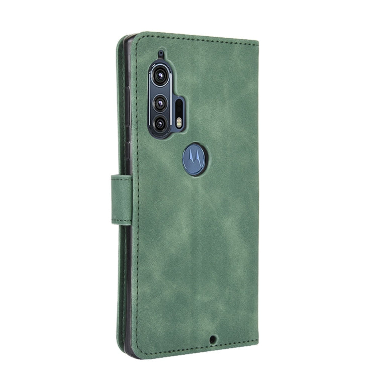 For Motorola Moto Edge Plus Solid Color Skin Feel Magnetic Buckle Horizontal Flip Calf Texture PU Leather Case with Holder & Card Slots & Wallet