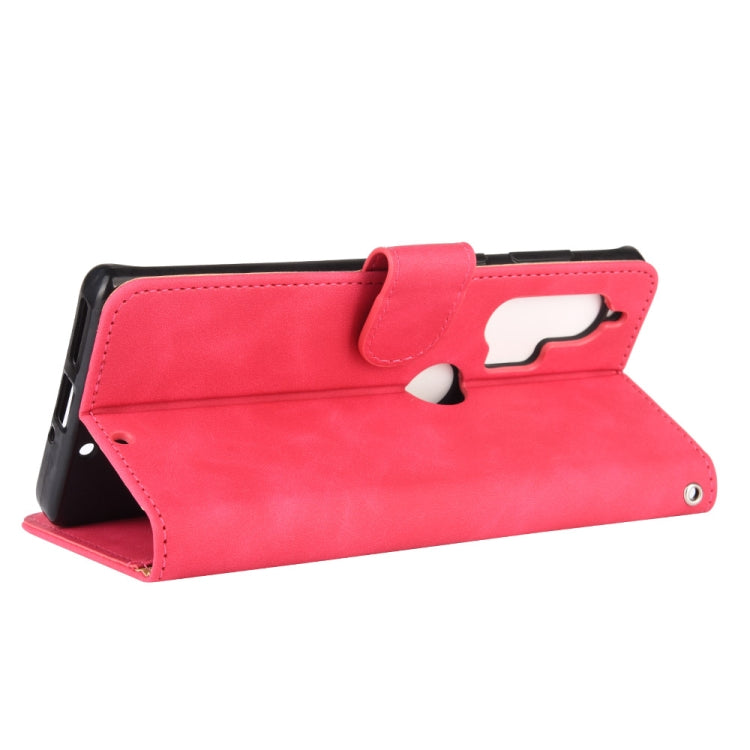 For Motorola Moto Edge Plus Solid Color Skin Feel Magnetic Buckle Horizontal Flip Calf Texture PU Leather Case with Holder & Card Slots & Wallet