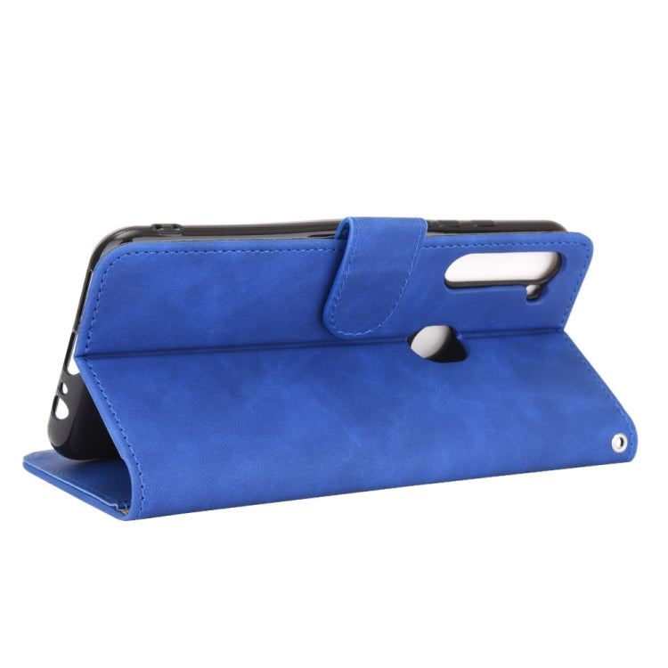 For Motorola Moto One Fusion Plus Solid Color Skin Feel Magnetic Buckle Horizontal Flip Calf Texture PU Leather Case with Holder & Card Slots & Wallet