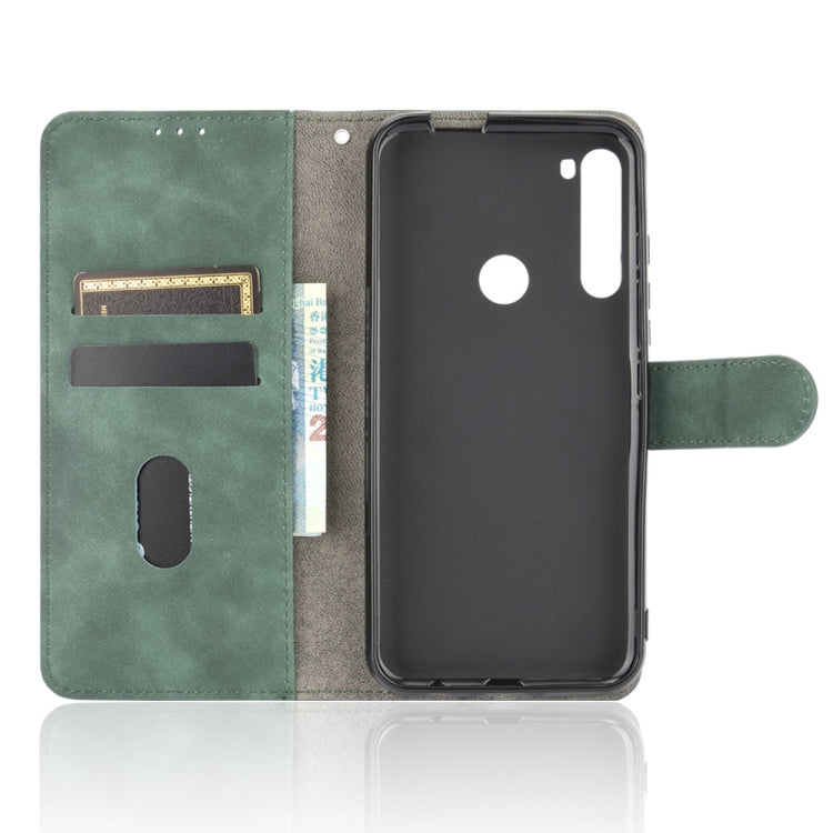 For Motorola Moto One Fusion Plus Solid Color Skin Feel Magnetic Buckle Horizontal Flip Calf Texture PU Leather Case with Holder & Card Slots & Wallet