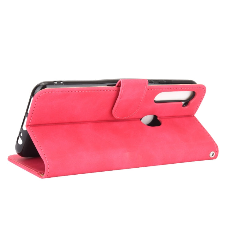 For Motorola Moto One Fusion Plus Solid Color Skin Feel Magnetic Buckle Horizontal Flip Calf Texture PU Leather Case with Holder & Card Slots & Wallet