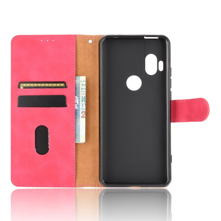 For Motorola Moto One Hyper Solid Color Skin Feel Magnetic Buckle Horizontal Flip Calf Texture PU Leather Case with Holder & Card Slots & Wallet