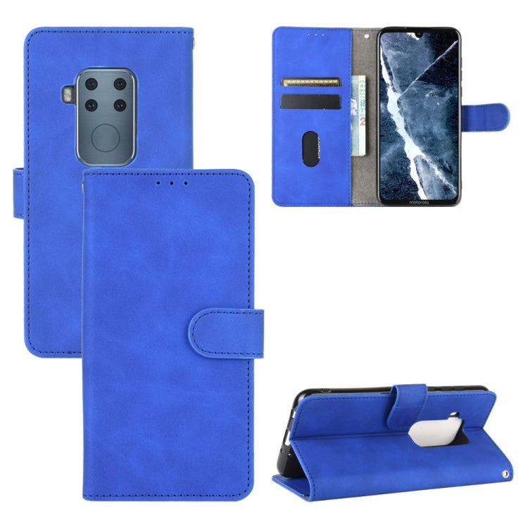For Motorola Moto One Pro / One Zoom Solid Color Skin Feel Magnetic Buckle Horizontal Flip Calf Texture PU Leather Case with Holder & Card Slots & Wallet