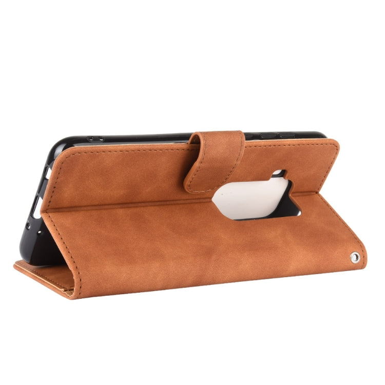 For Motorola Moto One Pro / One Zoom Solid Color Skin Feel Magnetic Buckle Horizontal Flip Calf Texture PU Leather Case with Holder & Card Slots & Wallet