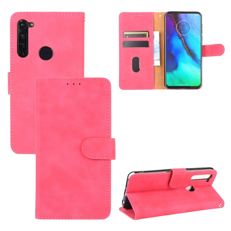 For Motorola Moto G Stylus / G Pro Solid Color Skin Feel Magnetic Buckle Horizontal Flip Calf Texture PU Leather Case with Holder & Card Slots & Wallet