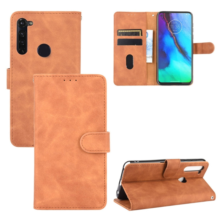 For Motorola Moto G Stylus / G Pro Solid Color Skin Feel Magnetic Buckle Horizontal Flip Calf Texture PU Leather Case with Holder & Card Slots & Wallet