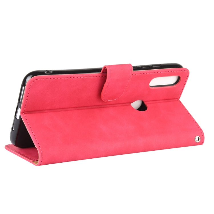 For Motorola Moto E(2020) Solid Color Skin Feel Magnetic Buckle Horizontal Flip Calf Texture PU Leather Case with Holder & Card Slots & Wallet