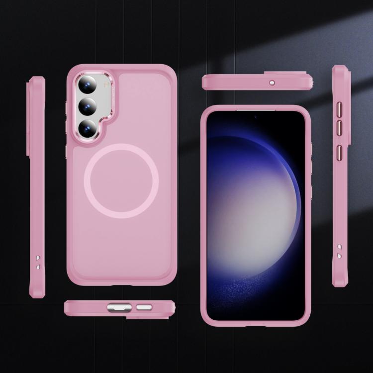 For Samsung Galaxy S23 5G Hardware Lens Protection MagSafe Magnetic PC Hybrid TPU Phone Case