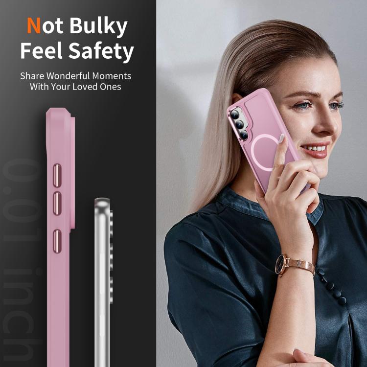 For Samsung Galaxy S23 5G Hardware Lens Protection MagSafe Magnetic PC Hybrid TPU Phone Case