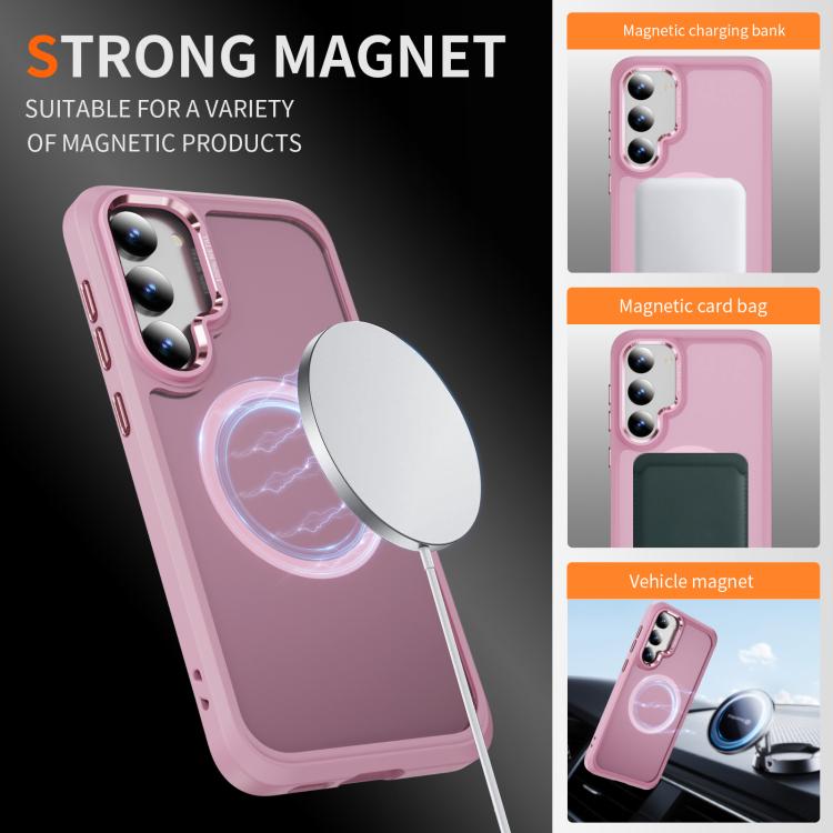 For Samsung Galaxy S23 5G Hardware Lens Protection MagSafe Magnetic PC Hybrid TPU Phone Case