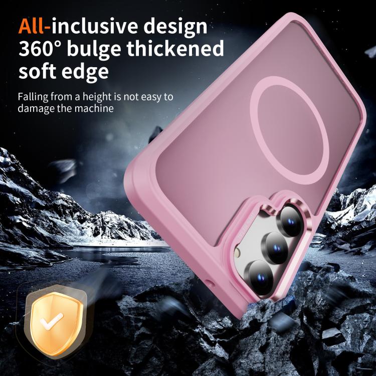 For Samsung Galaxy S23 5G Hardware Lens Protection MagSafe Magnetic PC Hybrid TPU Phone Case