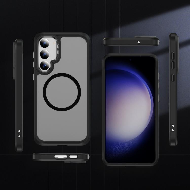 For Samsung Galaxy S23 5G Hardware Lens Protection MagSafe Magnetic PC Hybrid TPU Phone Case