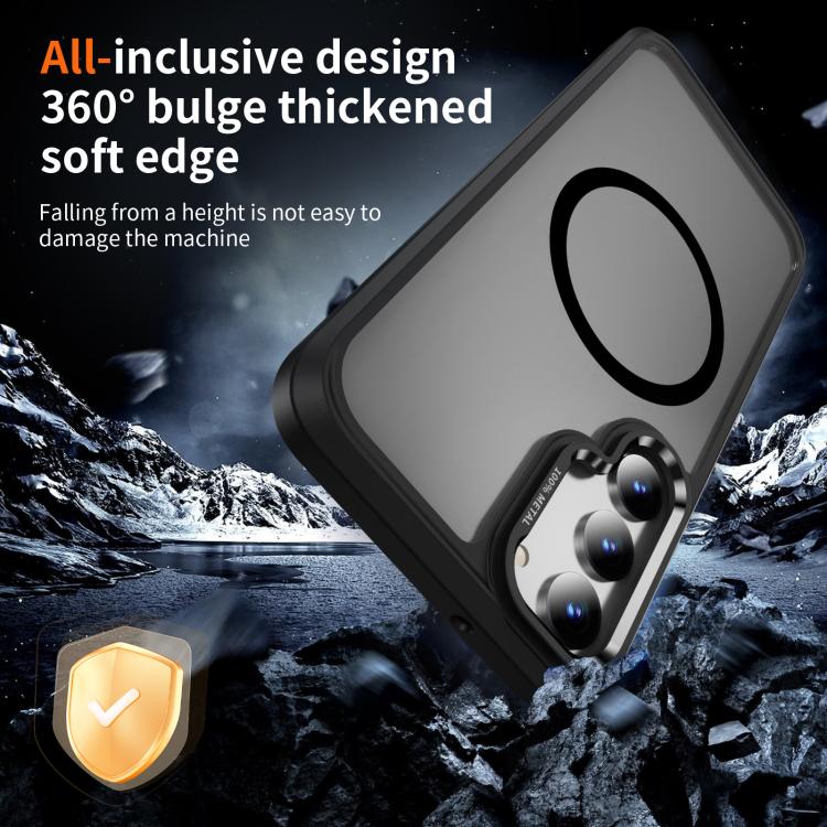 For Samsung Galaxy S23 5G Hardware Lens Protection MagSafe Magnetic PC Hybrid TPU Phone Case