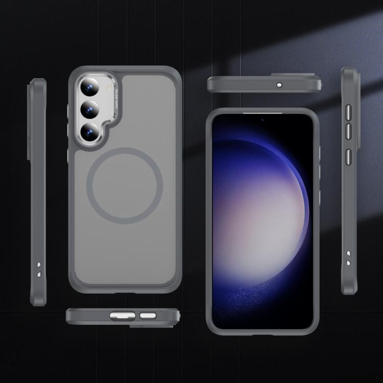 For Samsung Galaxy S23 5G Hardware Lens Protection MagSafe Magnetic PC Hybrid TPU Phone Case