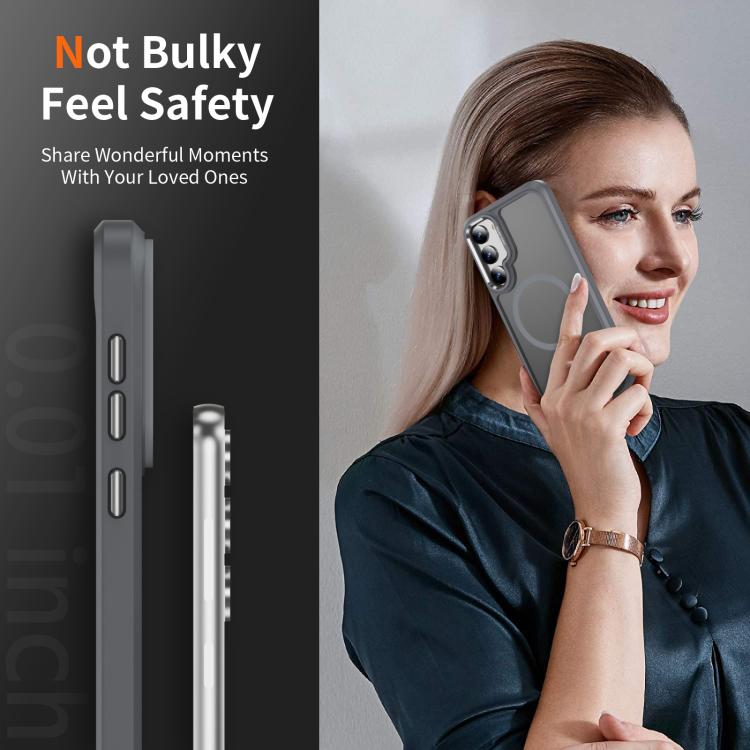 For Samsung Galaxy S23 5G Hardware Lens Protection MagSafe Magnetic PC Hybrid TPU Phone Case