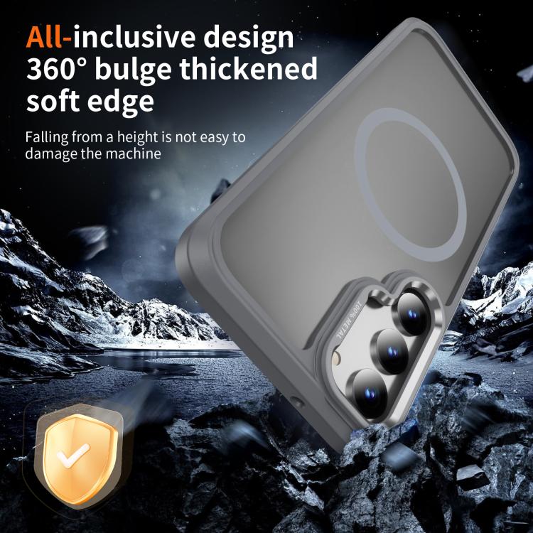 For Samsung Galaxy S23 5G Hardware Lens Protection MagSafe Magnetic PC Hybrid TPU Phone Case