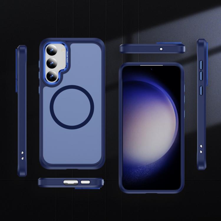 For Samsung Galaxy S23 5G Hardware Lens Protection MagSafe Magnetic PC Hybrid TPU Phone Case