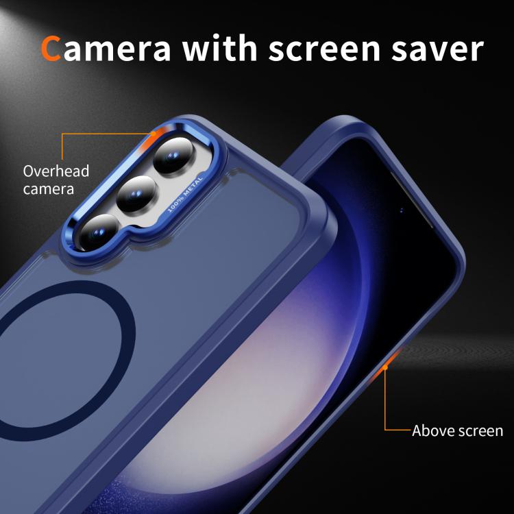 For Samsung Galaxy S23 5G Hardware Lens Protection MagSafe Magnetic PC Hybrid TPU Phone Case