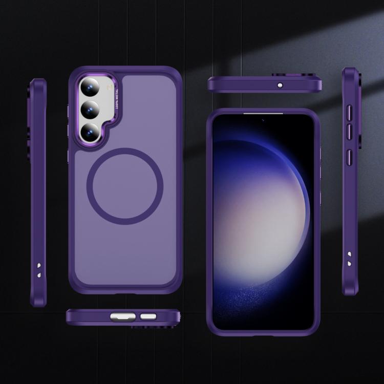 For Samsung Galaxy S23 5G Hardware Lens Protection MagSafe Magnetic PC Hybrid TPU Phone Case