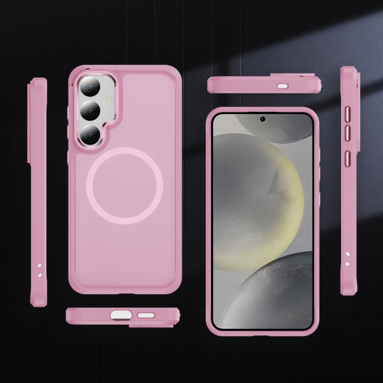 For Samsung Galaxy S24 / S25 5G Hardware Lens Protection MagSafe Magnetic PC Hybrid TPU Phone Case