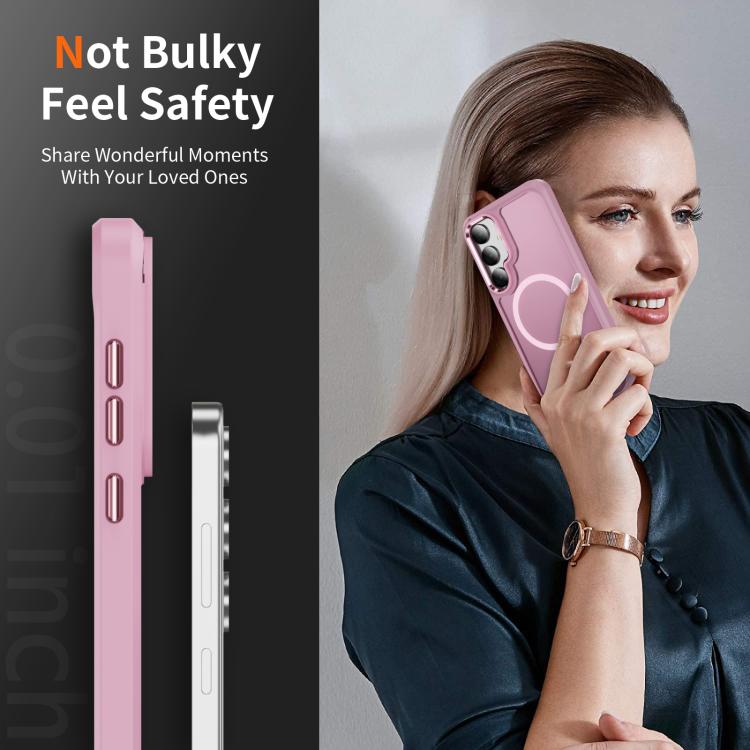 For Samsung Galaxy S24 / S25 5G Hardware Lens Protection MagSafe Magnetic PC Hybrid TPU Phone Case