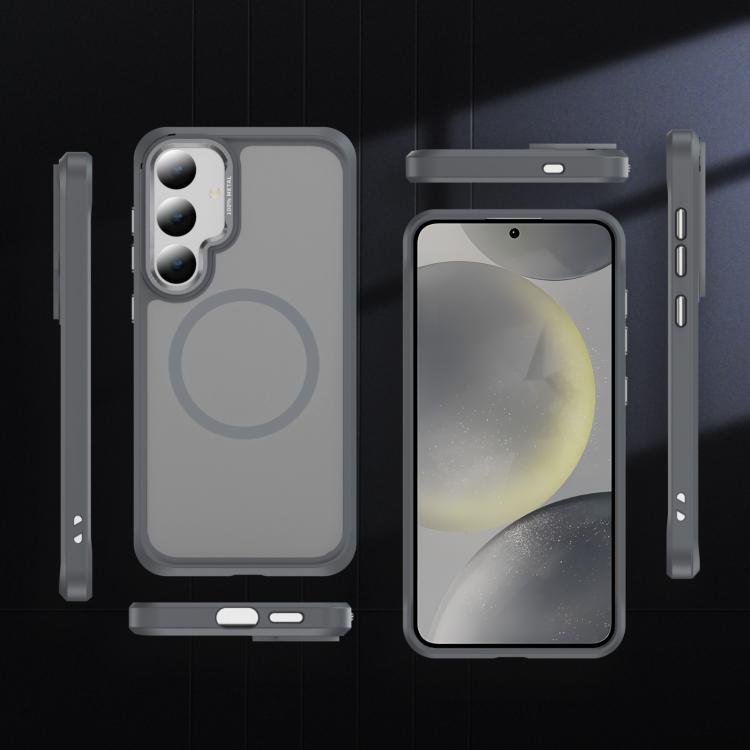 For Samsung Galaxy S24 / S25 5G Hardware Lens Protection MagSafe Magnetic PC Hybrid TPU Phone Case