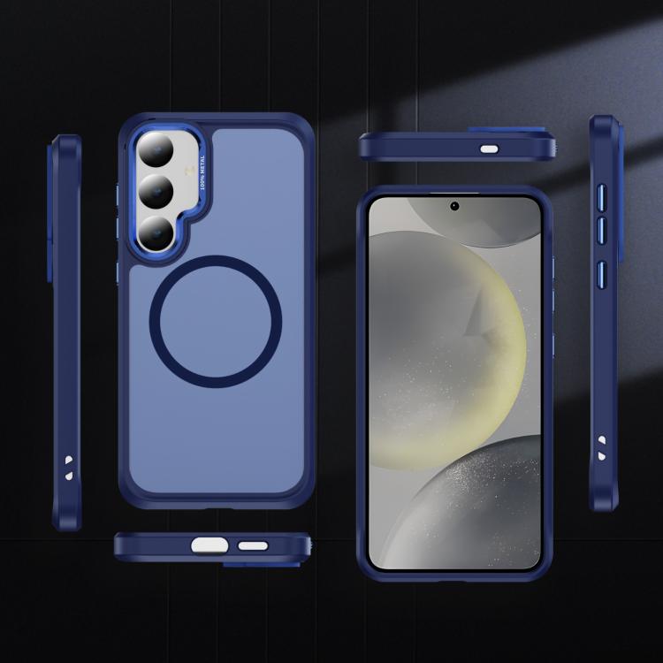 For Samsung Galaxy S24 / S25 5G Hardware Lens Protection MagSafe Magnetic PC Hybrid TPU Phone Case