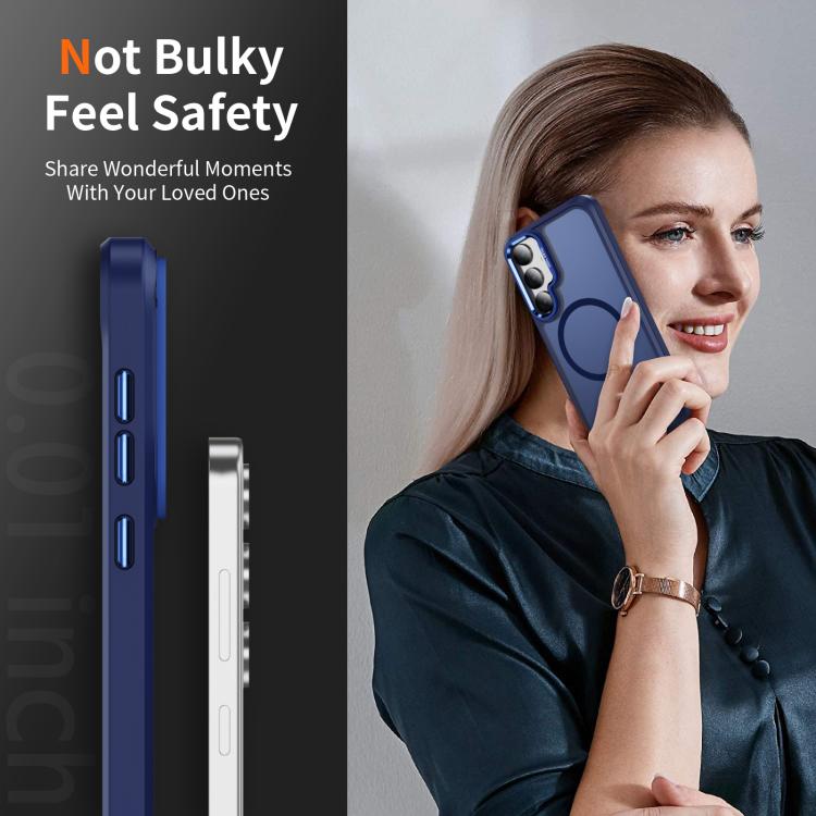 For Samsung Galaxy S24 / S25 5G Hardware Lens Protection MagSafe Magnetic PC Hybrid TPU Phone Case