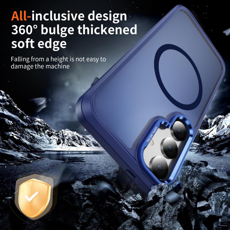 For Samsung Galaxy S24 / S25 5G Hardware Lens Protection MagSafe Magnetic PC Hybrid TPU Phone Case