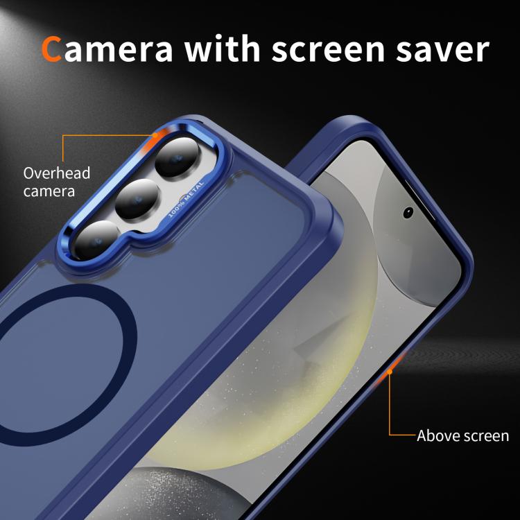 For Samsung Galaxy S24+ / S25+ 5G Hardware Lens Protection MagSafe Magnetic PC Hybrid TPU Phone Case
