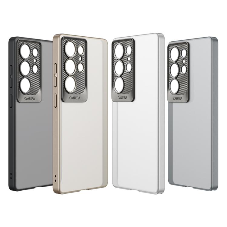 For Samsung Galaxy S25 Ultra 5G GKK Semi-transparent Skin Feel Scale Lens PC Phone Case