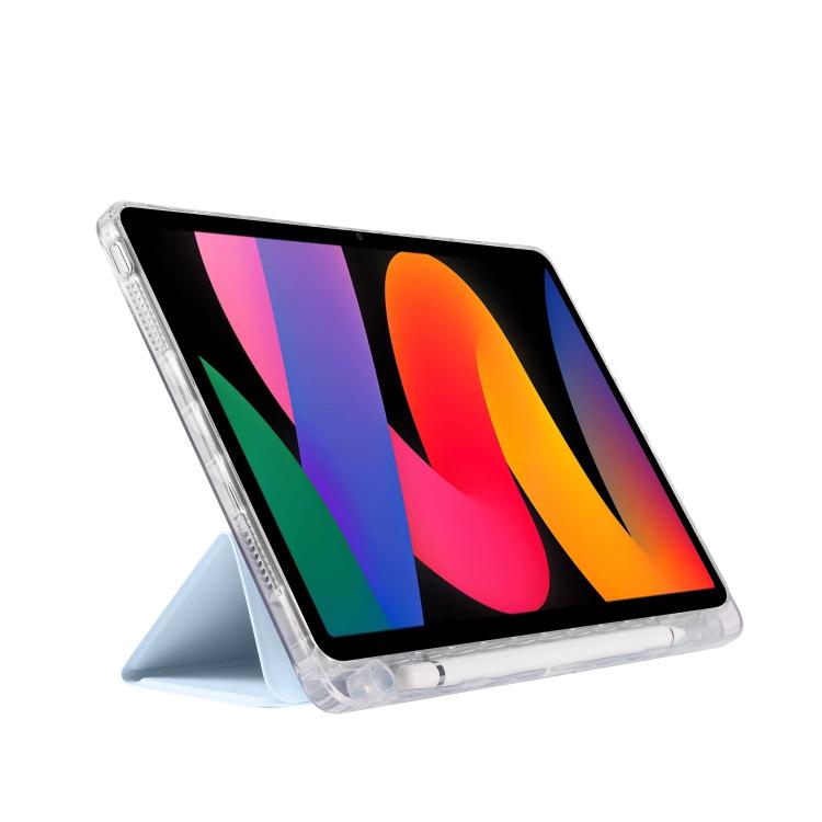 For Xiaomi Redmi Pad SE 11 3-Fold Clear Acrylic Leather Tablet Case