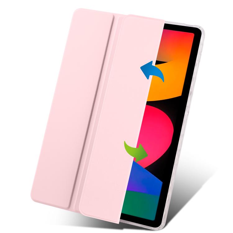 For Xiaomi Redmi Pad SE 11 3-Fold Clear Acrylic Leather Tablet Case