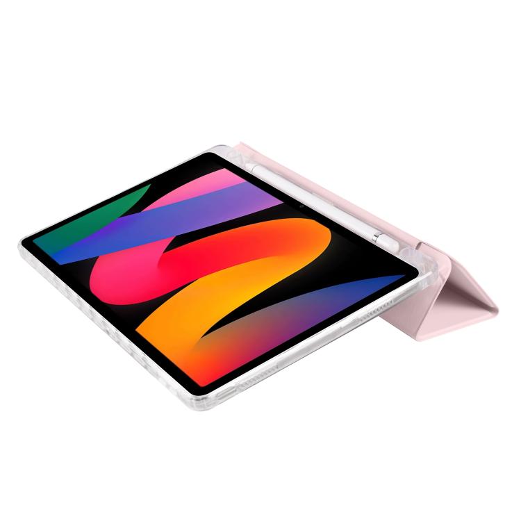 For Xiaomi Redmi Pad SE 11 3-Fold Clear Acrylic Leather Tablet Case
