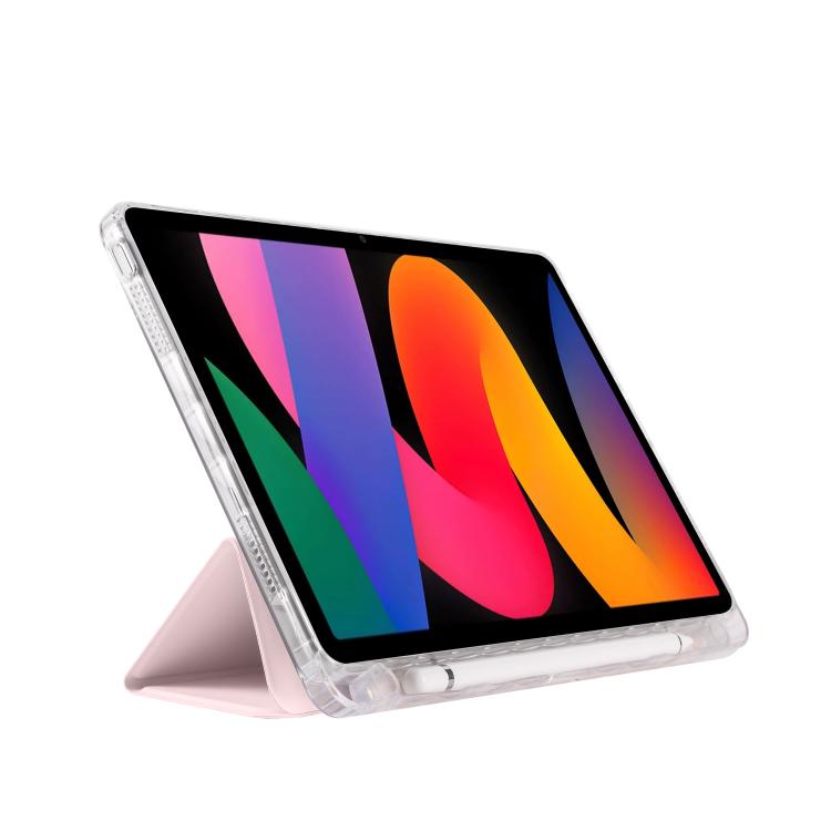 For Xiaomi Redmi Pad SE 11 3-Fold Clear Acrylic Leather Tablet Case