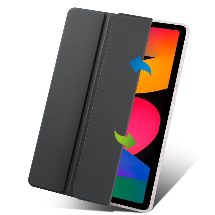 For Xiaomi Redmi Pad SE 11 3-Fold Clear Acrylic Leather Tablet Case