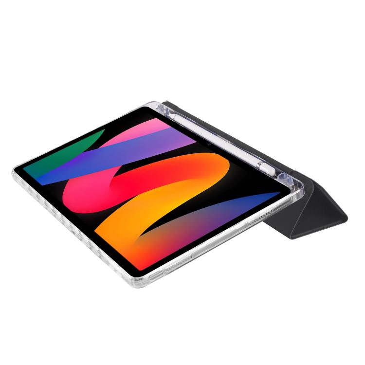 For Xiaomi Redmi Pad SE 11 3-Fold Clear Acrylic Leather Tablet Case