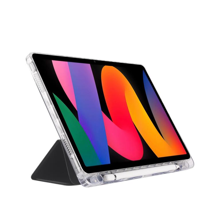 For Xiaomi Redmi Pad SE 11 3-Fold Clear Acrylic Leather Tablet Case