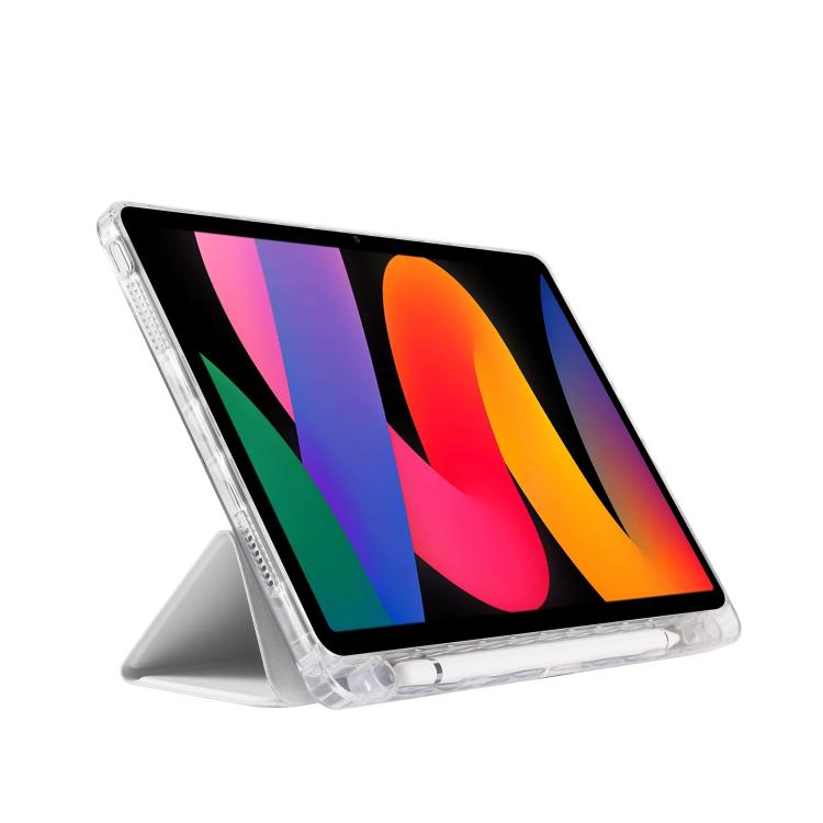For Xiaomi Redmi Pad SE 11 3-Fold Clear Acrylic Leather Tablet Case