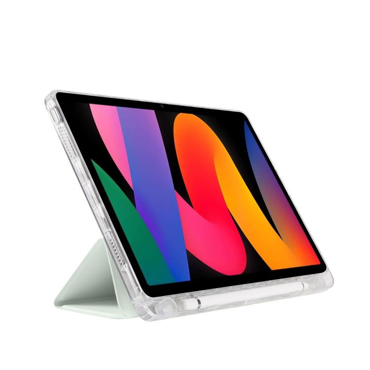 For Xiaomi Redmi Pad SE 11 3-Fold Clear Acrylic Leather Tablet Case