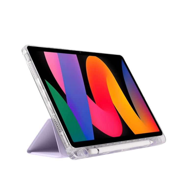 For Xiaomi Redmi Pad SE 11 3-Fold Clear Acrylic Leather Tablet Case
