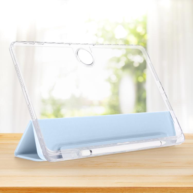 For Honor Pad 9 3-Fold Clear Acrylic Leather Tablet Case
